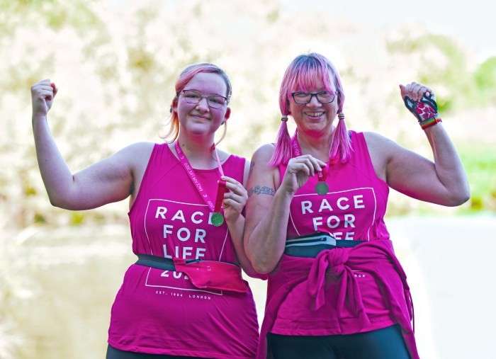Race For Life Breat Cancer Charity fundraising