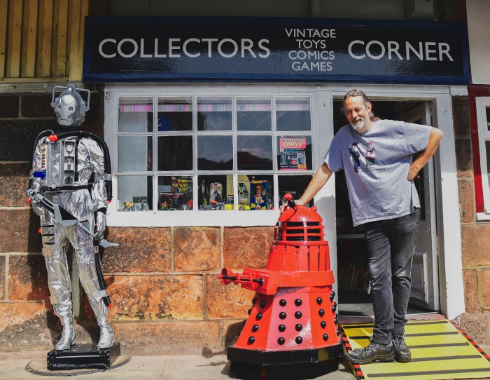 Ian Jackson, 50, opened the Collectors Corner in Cromford