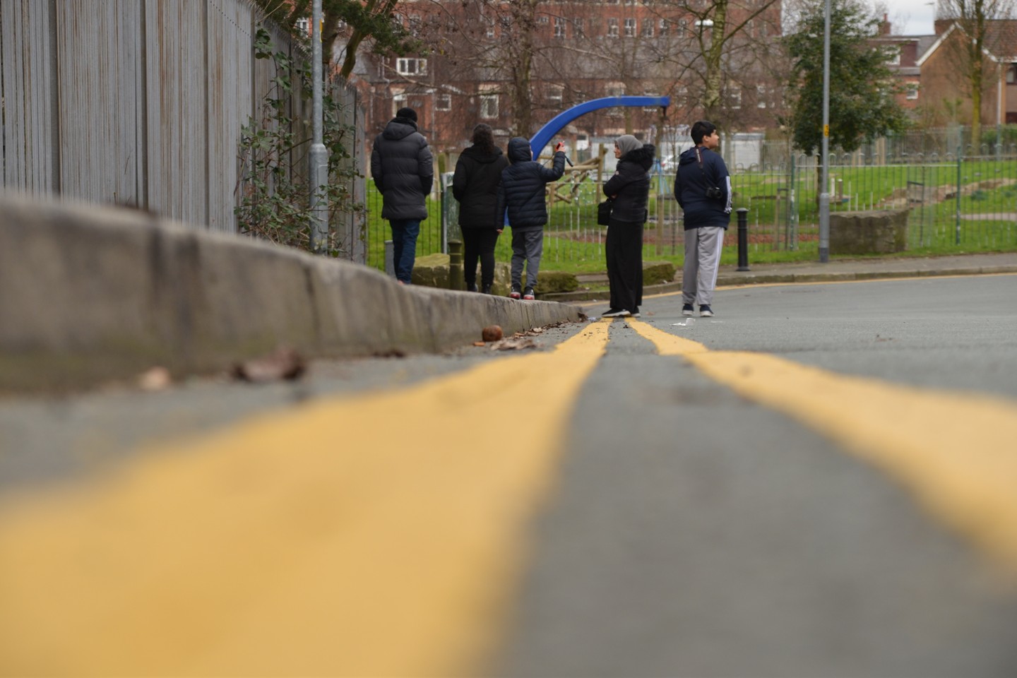 Student photo using leading lines during a lesson